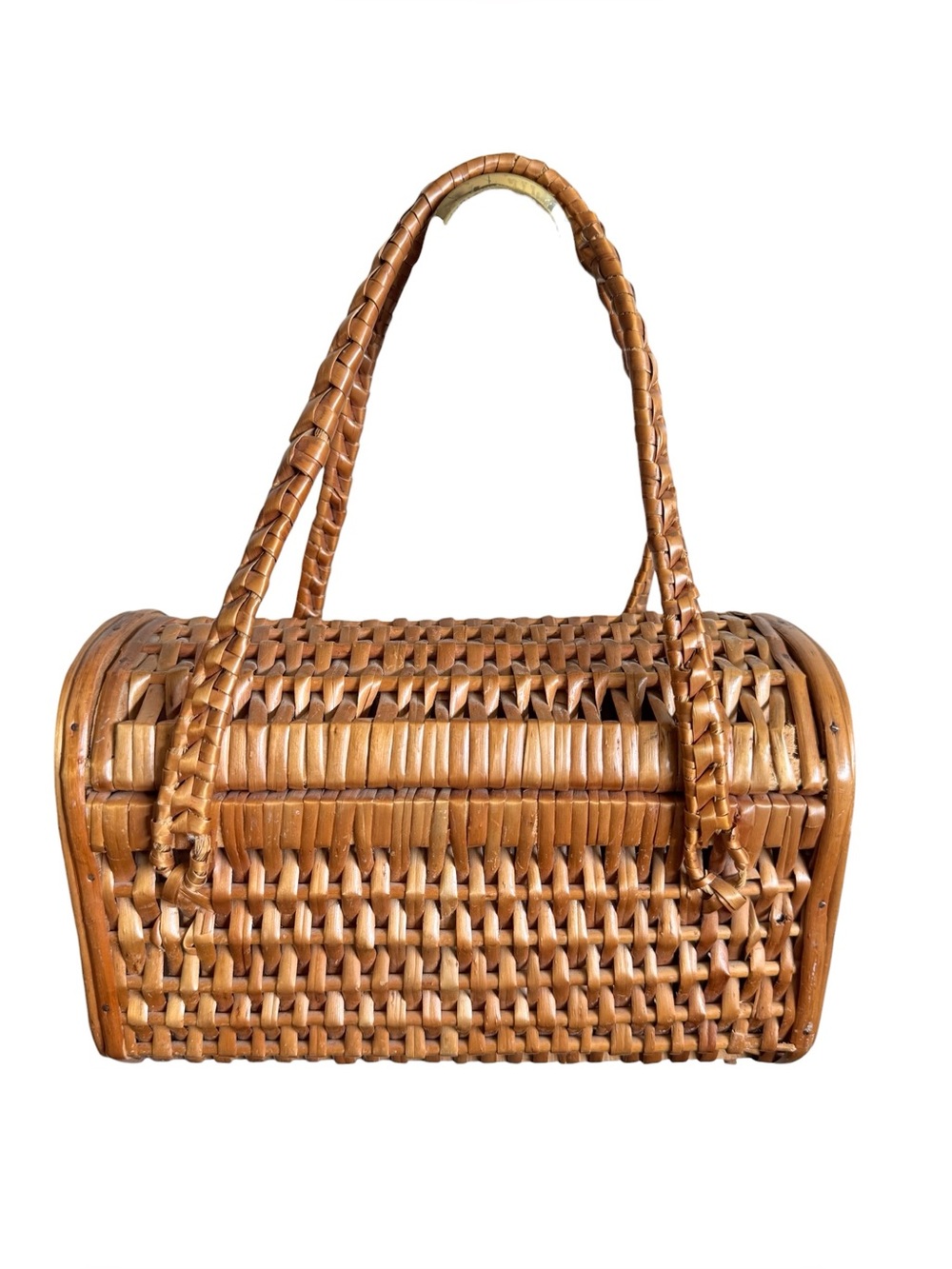 Vintage Woven Basket Bag - Picture 2 of 5